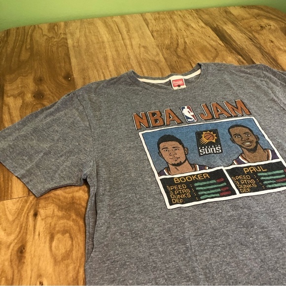 Homage Retro Vintage Inspired NBA Jam Phoenix Suns Booker Paul Tee Mens Large - Picture 2 of 10